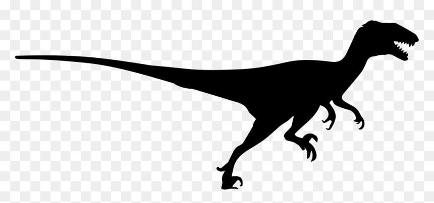 Free Dinosaur Silhouette Png - Velociraptor Silhouette, Transparent Png - velociraptor png
