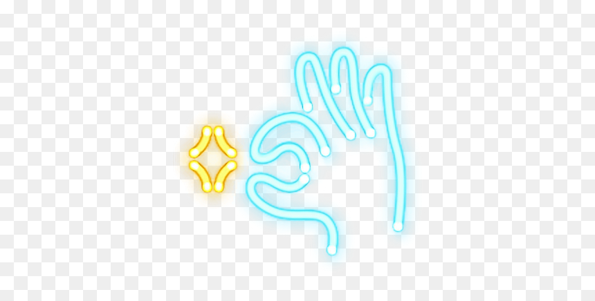 Neon Popsocket, HD Png Download - ok hand emoji png