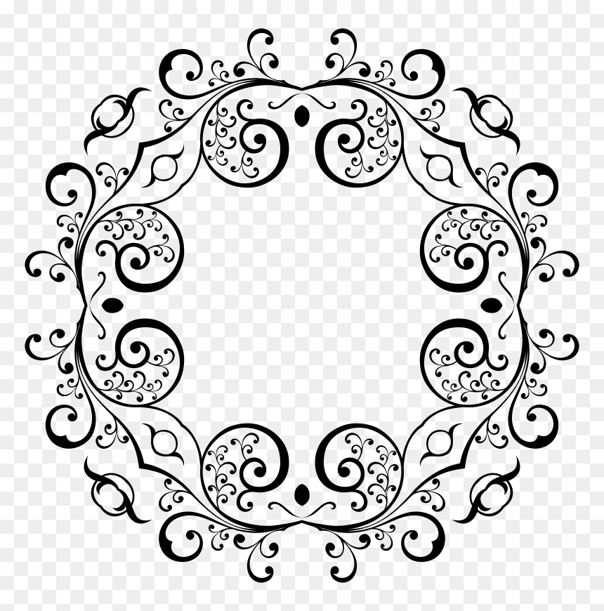 Fancy Frame Extrapolation - Panda Theme Birthday Party, HD Png Download - fancy line png