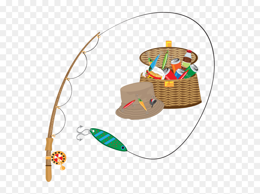 Fishing Clip Art Borders - Fishing Gear Clipart, HD Png Download - fishing png