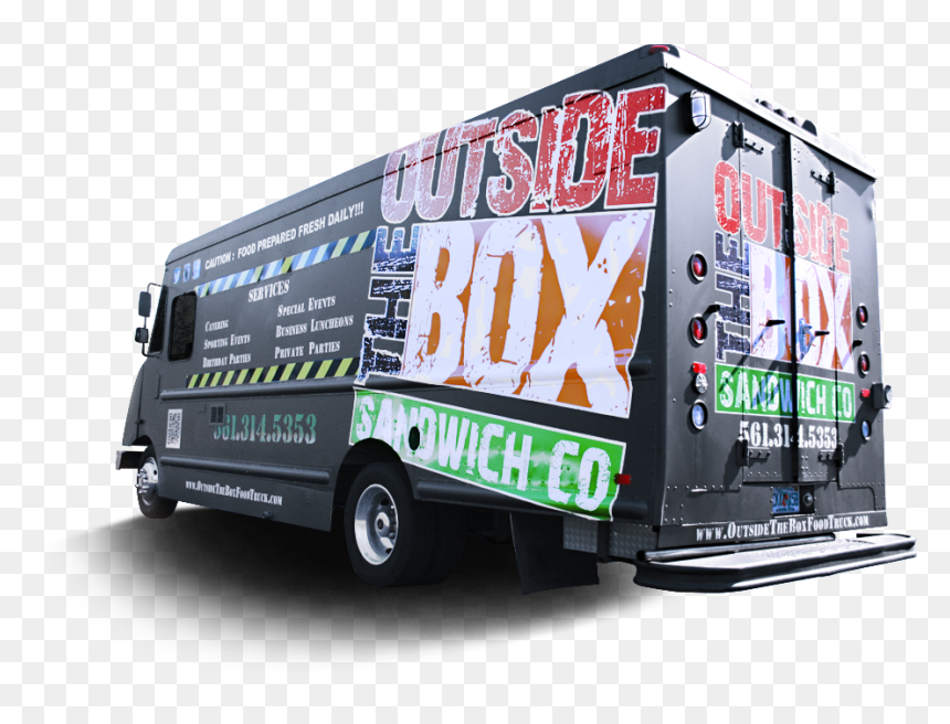 Transparent Food Truck Png - Outside The Box Food Truck, Png Download - food truck png