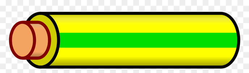 Wire Yellow Green Stripe - White Wire With Red Stripe, HD Png Download - green png