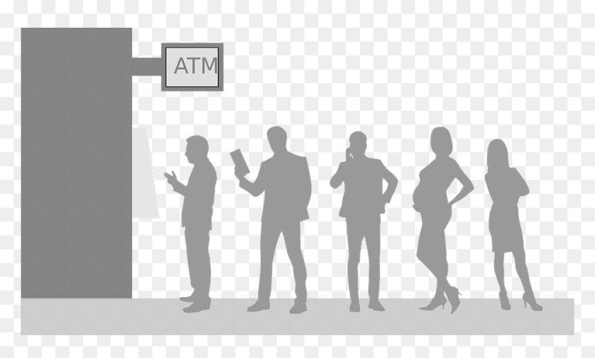 People Atm Png, Transparent Png - people standing png