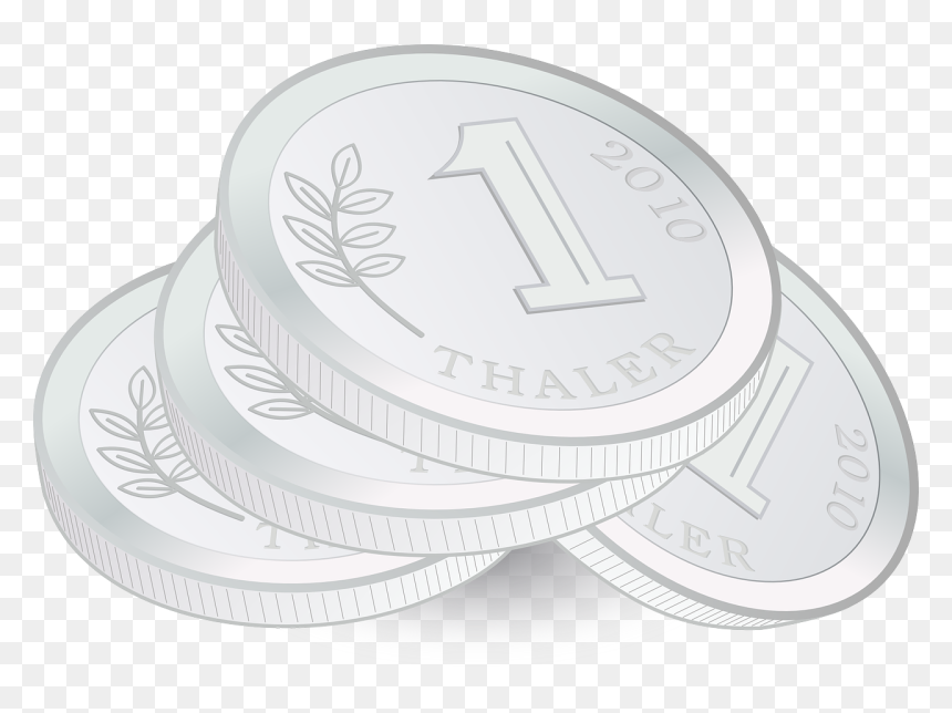 Silver Coins Clip Art, HD Png Download - pile of money png
