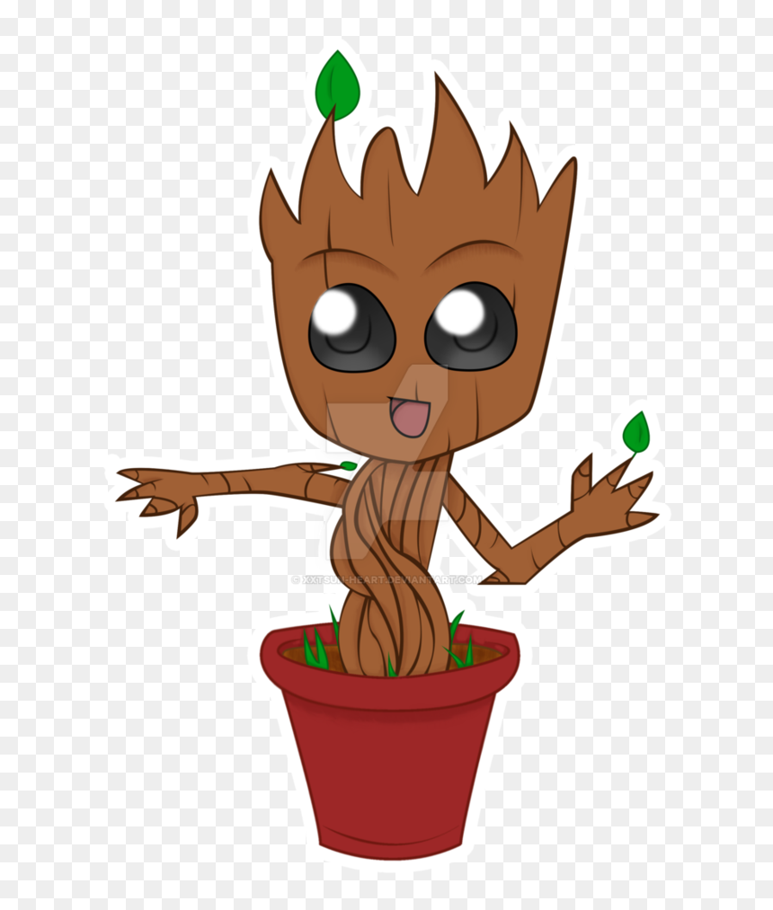 Groot Animie, HD Png Download - groot png