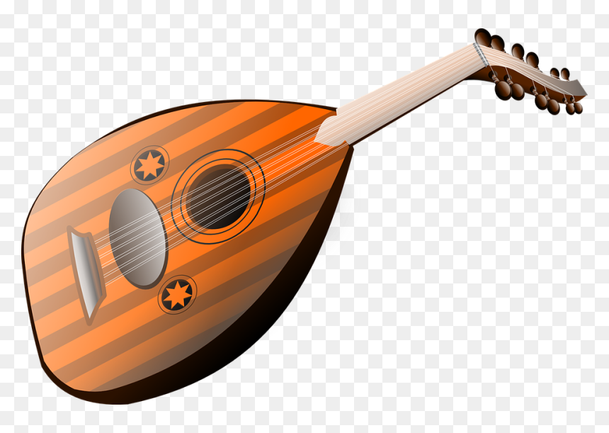 Oud Clipart, HD Png Download - music instruments png