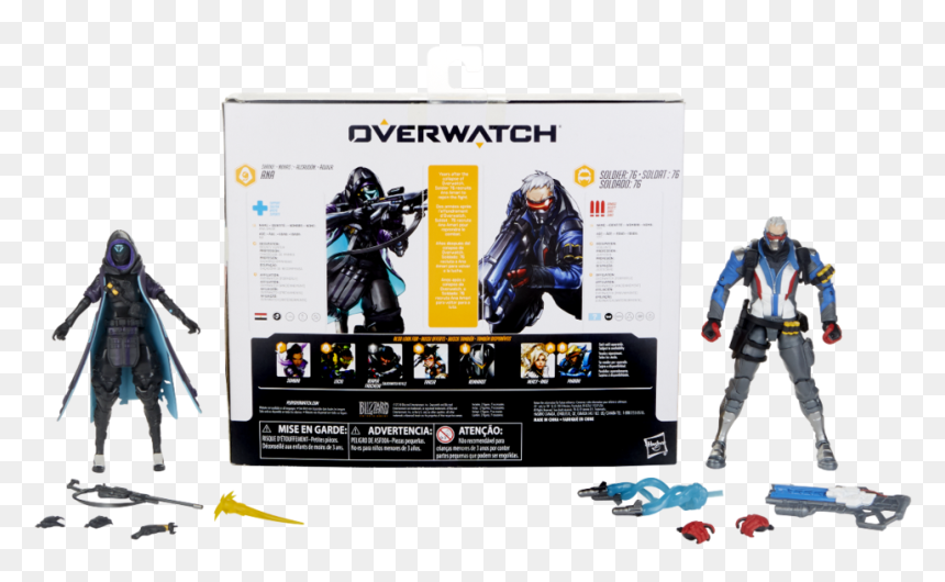 Hasbro Overwatch Ultimates Series Reinhard, HD Png Download - soldier 76 png