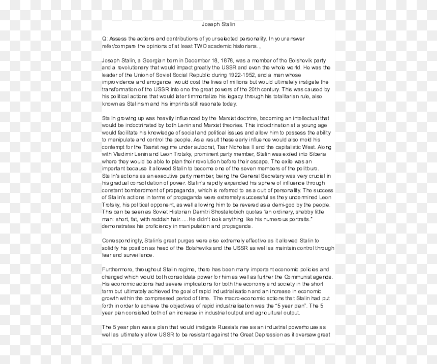 Document, HD Png Download - stalin png