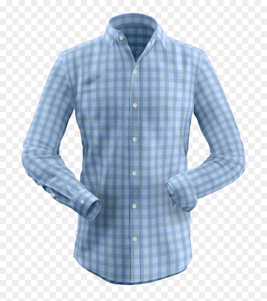 Blue & Green Check Shirt"
					 Title="blue & Green - Shirt, HD Png Download - green check png