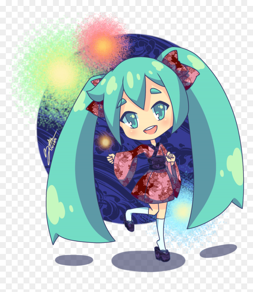 Hatsune Miku - Illustration - Cartoon, HD Png Download - hatsune miku png