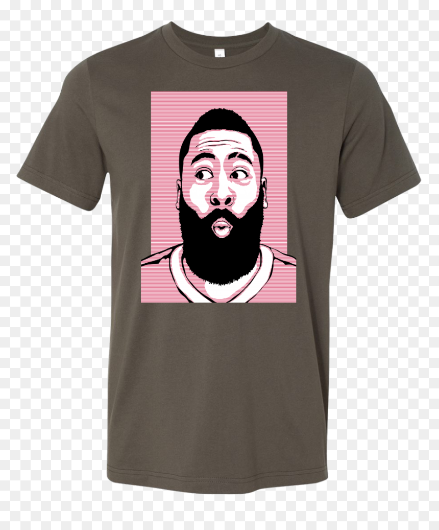 James Harden "o-face - T-shirt, HD Png Download - james harden png