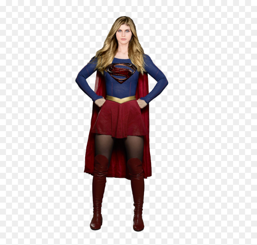 Supergirl Wearing Wonder Woman's Boots, HD Png Download - supergirl png