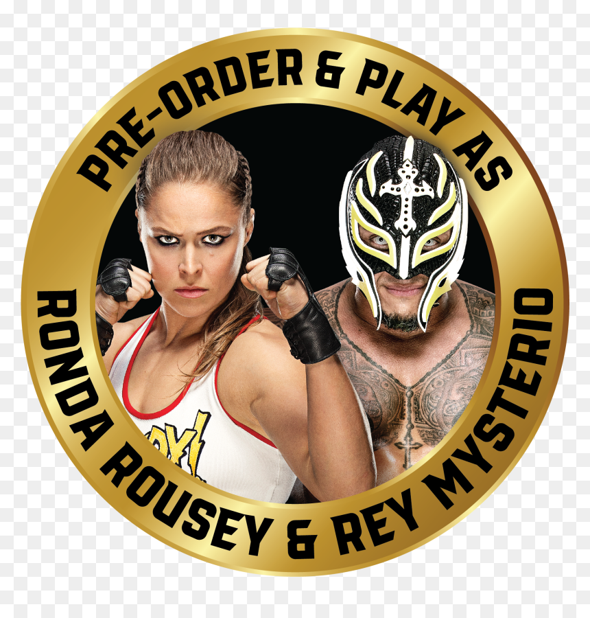 Transparent Wwe Brock Lesnar Png - Wwe 2k19 Ronda Rousey Rey Mysterio, Png Download - brock lesnar png
