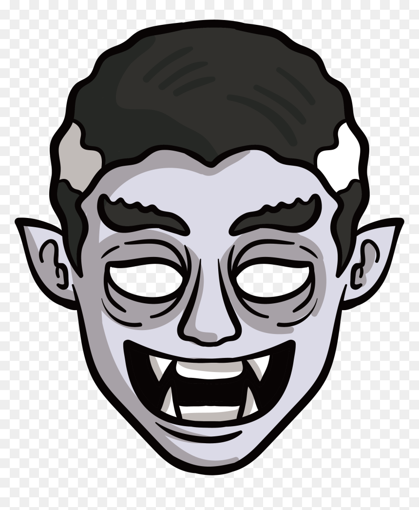 Count Dracula Frankenstein S Monster Fangs Frankensteins - Dracula Face Png, Transparent Png - fangs png