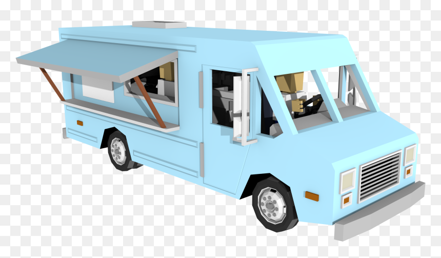 Blockland Truck, HD Png Download - food truck png