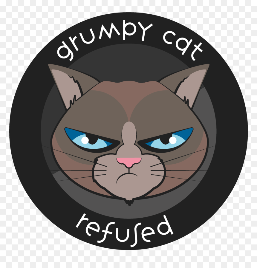 Grumpycatseal-refused - Cartoon, HD Png Download - grumpy cat png