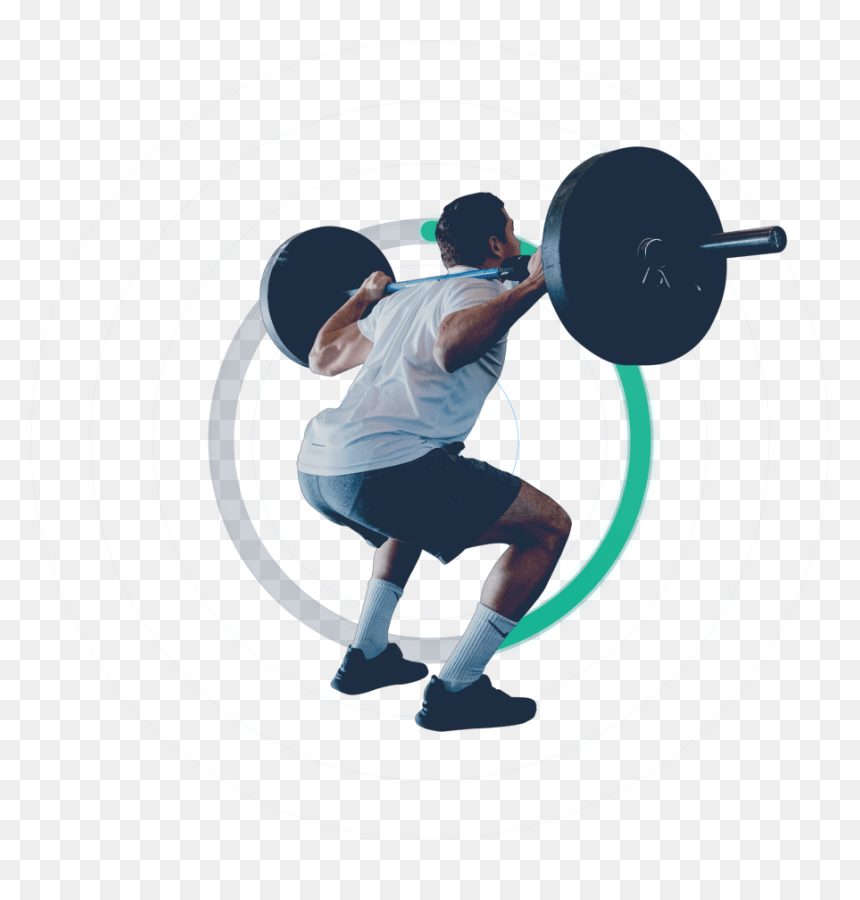 Squat One Layer No Text - Powerlifting, HD Png Download - barbell png