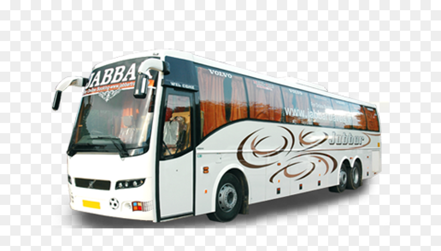 Travel Bus Png - Jabbar Travels Ac Sleeper, Transparent Png - volvo bus png
