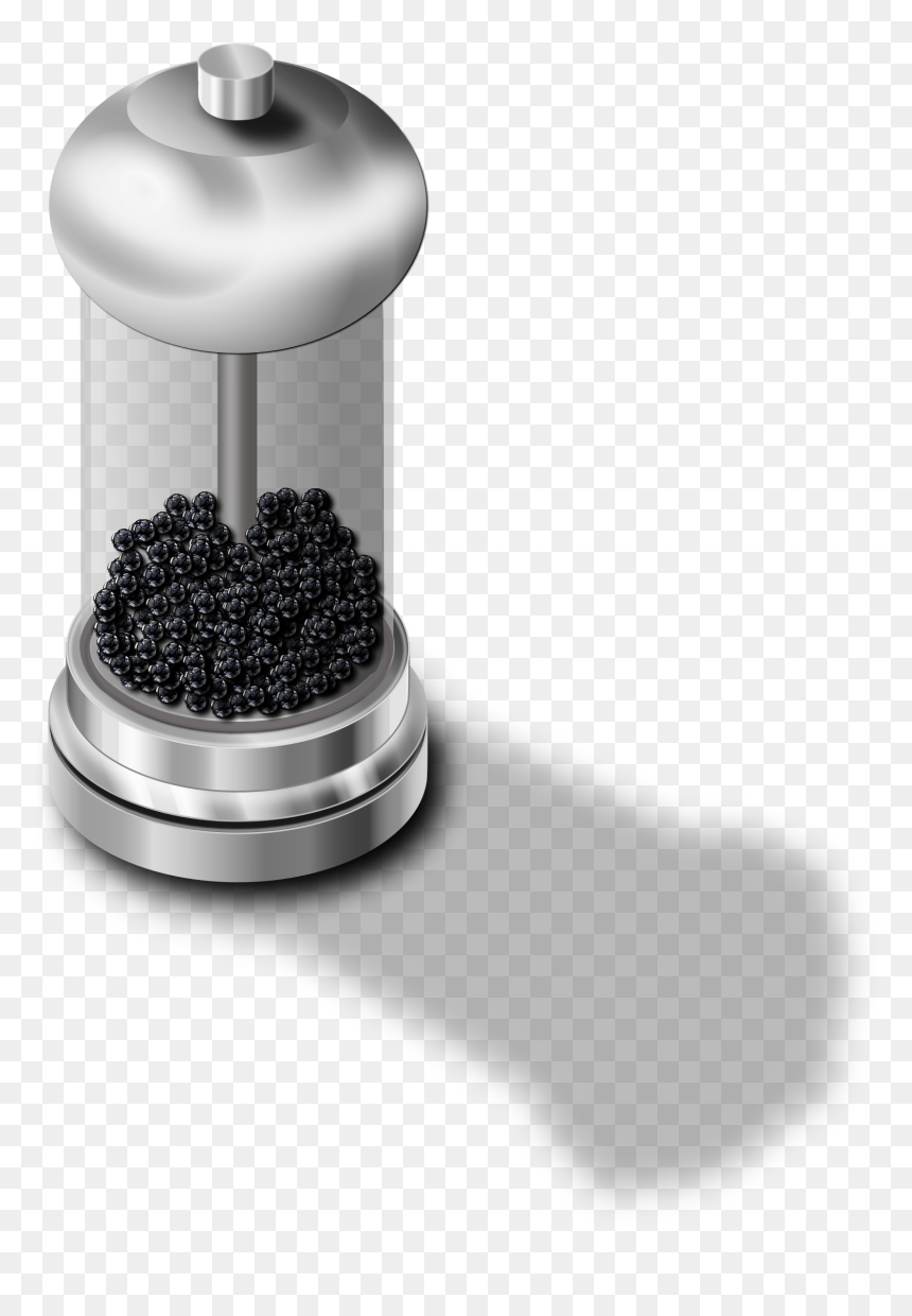 Pepper Mill Clip Arts - Black Pepper Clipart, HD Png Download - salt shaker png