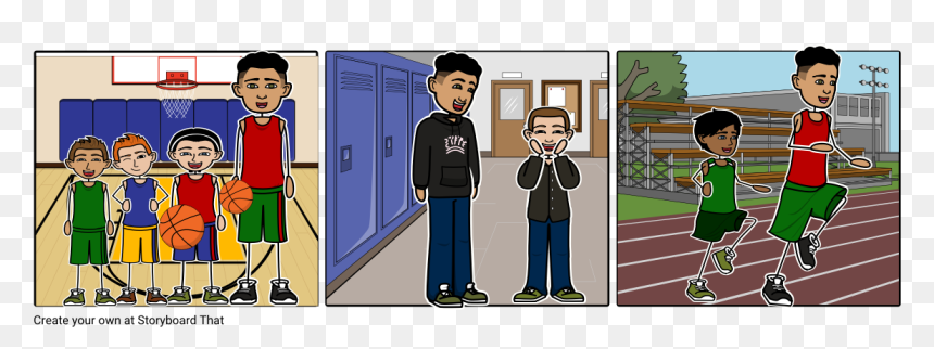 Cartoon, HD Png Download - basketball player png