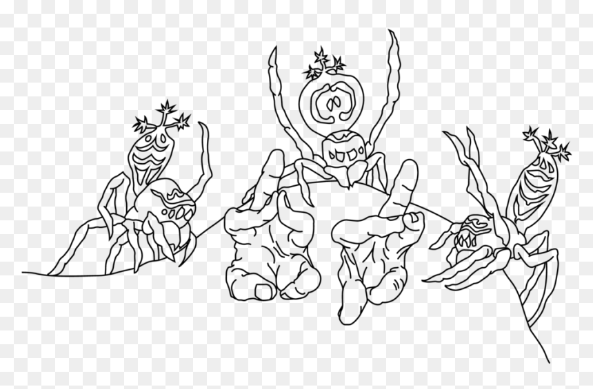Otteburn Spider Hands Prayer - Line Art, HD Png Download - prayer png
