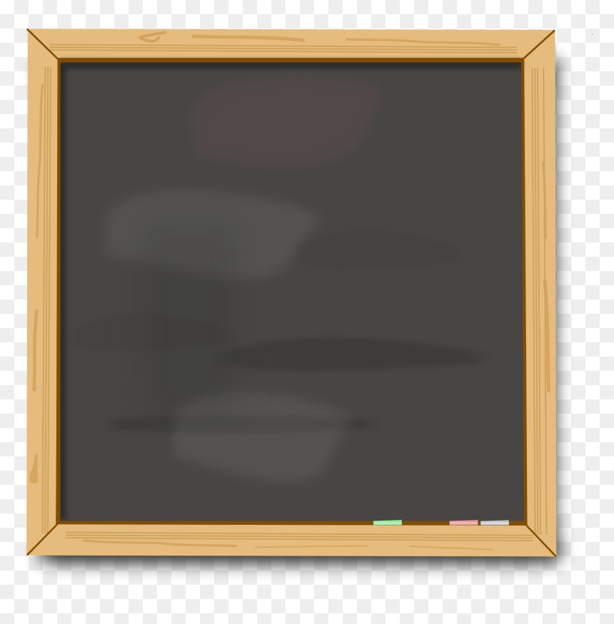 Blank Chalk Board Clip Arts - Picture Frame, HD Png Download - chalk png