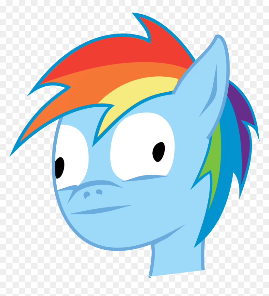Daisyeseyad, Bust, Cross Eyed, Derp, Derp Face, Faic, - Rainbow Dash Derp Face, HD Png Download - derp face png