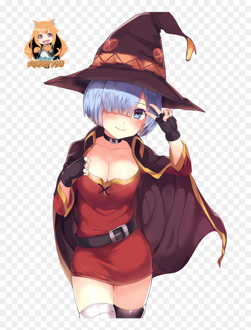 Rem X Megumin [render - Rem Megumin, HD Png Download - megumin png