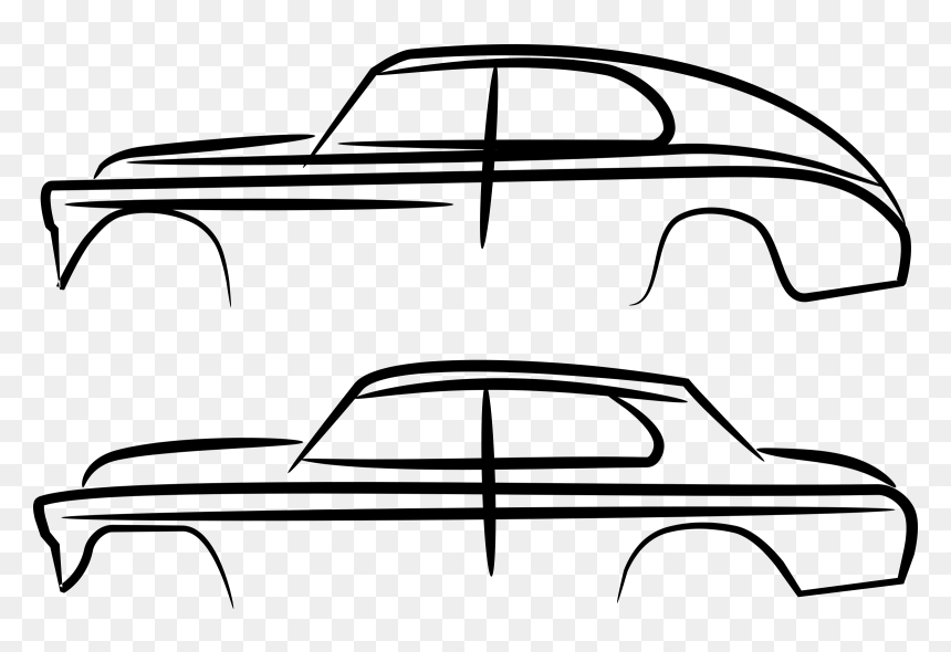 Car Silhouette Clip Arts - Vintage Car Silhouette Png, Transparent Png - car silhouette png