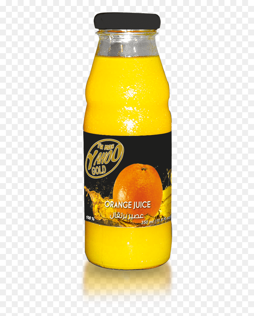 Ya Nas Yahoo Gold Glass Orange Juice By Faragalla - Orange Drink, HD Png Download - juice glass png
