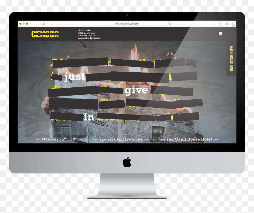 Website Mockup Png, Transparent Png - censor bar png