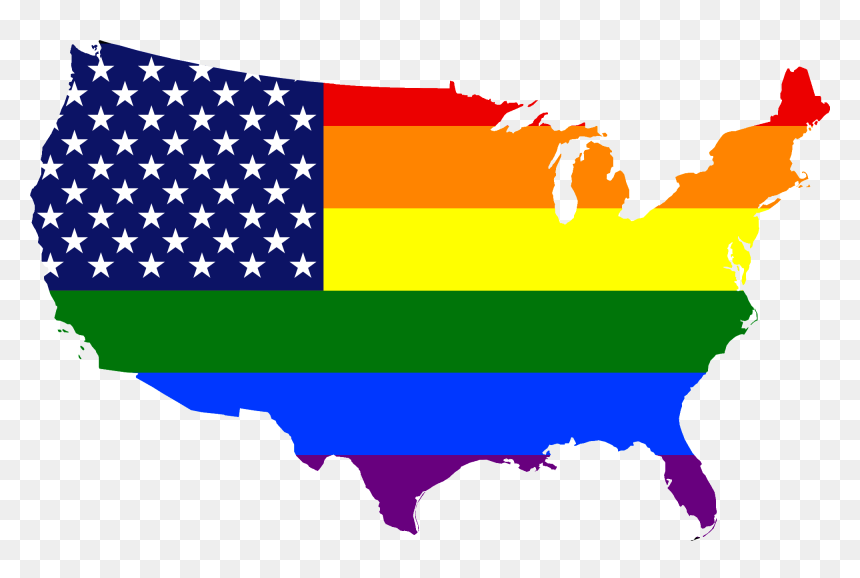 United States Clipart Untited Image Transparent - Lgbtq Usa, HD Png Download - united states png