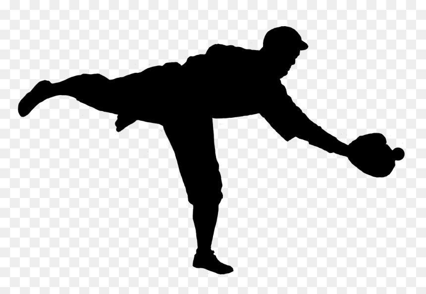Baseball Silhouette Clipart Stock Baseball Silhouette - Silhouette Baseball Clip Art, HD Png Download - soldier silhouette png