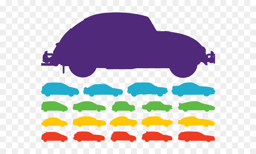 Sports Car Silhouette Clip Art - Color Car Silhouette Png, Transparent Png - car silhouette png