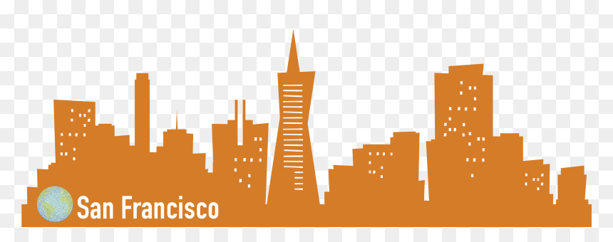 Pw San Francisco Header - Sanfransico Png, Transparent Png - city silhouette png