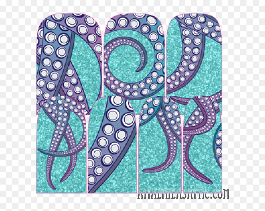 Tentacle Nail Wrap , Png Download - Paisley, Transparent Png - tentacle png