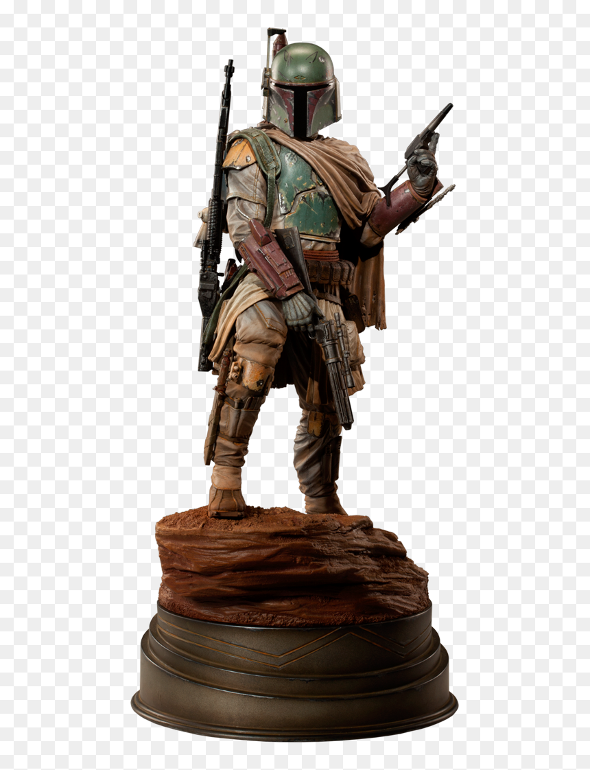 Boba Fett - Mythos Http - //www - Sideshowtoy - Com/collectibles/ - Star Wars Mandalorian Statue, HD Png Download - boba fett png