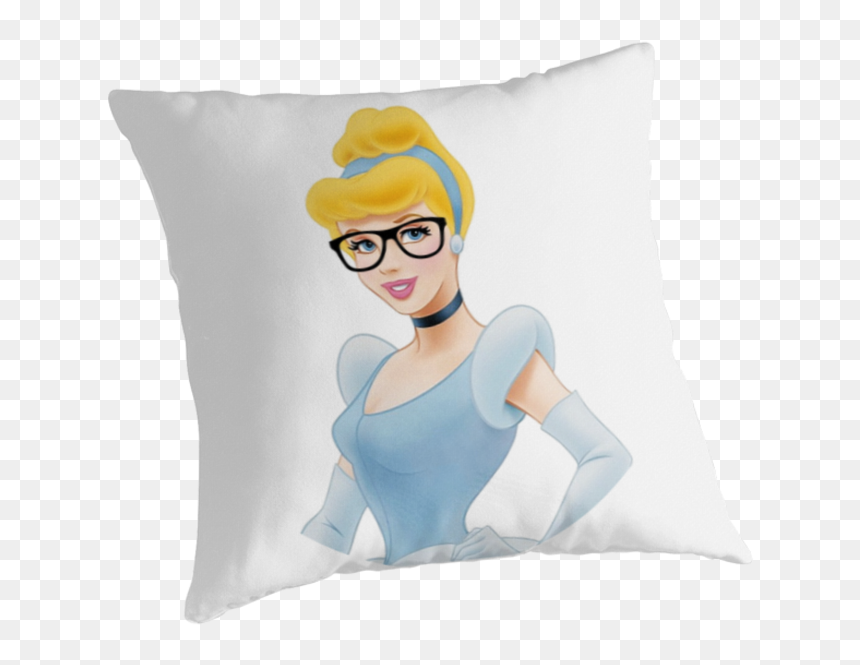 Cinderella Wearing Glasses Retro Disney Art Nerd Glasses, HD Png Download - nerd glasses png
