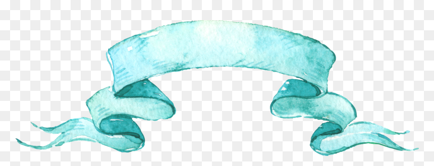 #watercolor #scroll #banner #teal #mint #png - Marine Biology, Transparent Png - scroll banner png