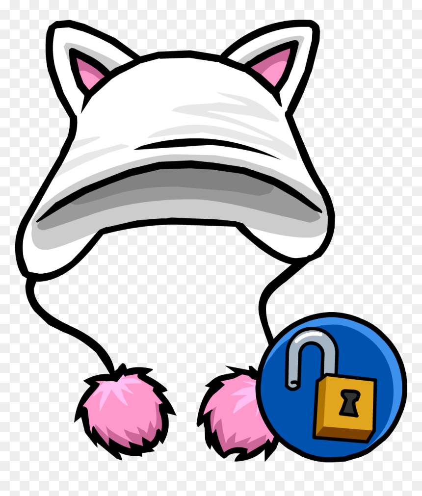 Kitty Kat Hat Icon - Club Penguin Cat Hat, HD Png Download - cat in the hat png