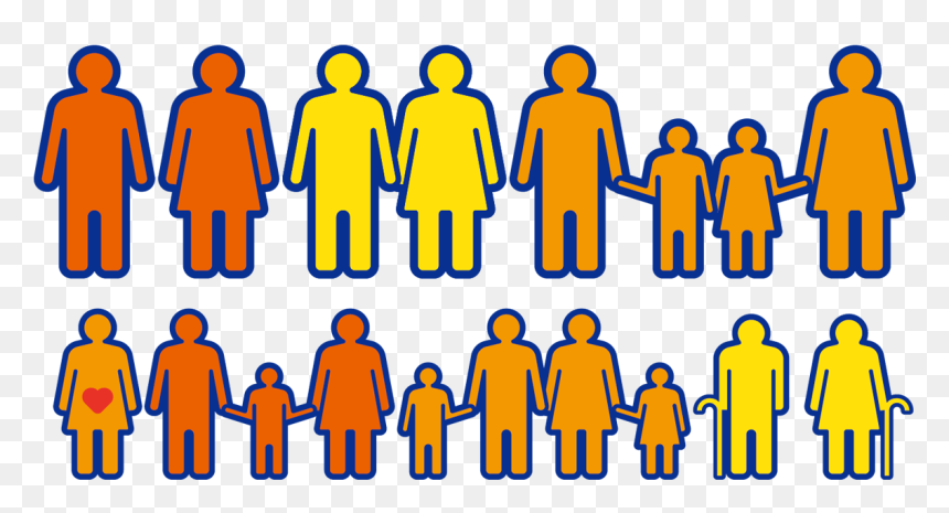 Family Silhouette Icon - Illustration, HD Png Download - family icon png