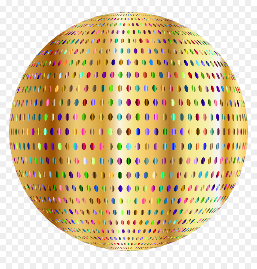 Gold Polka Dots Sphere Clip Arts - Clip Art, HD Png Download - polka dots png