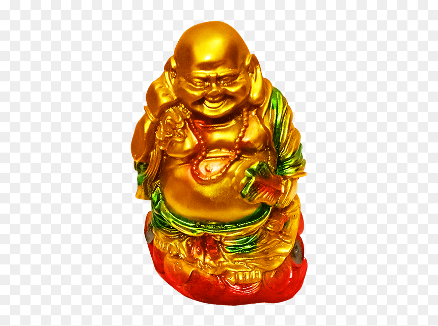 Laughing Buddha Statue Golden Color Png Image - Gautama Buddha, Transparent Png - color png