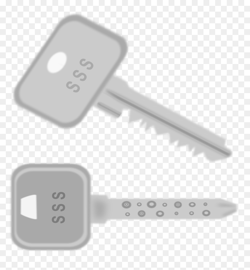 Two Blurry Keys Clip Arts - Clip Art, HD Png Download - keys png