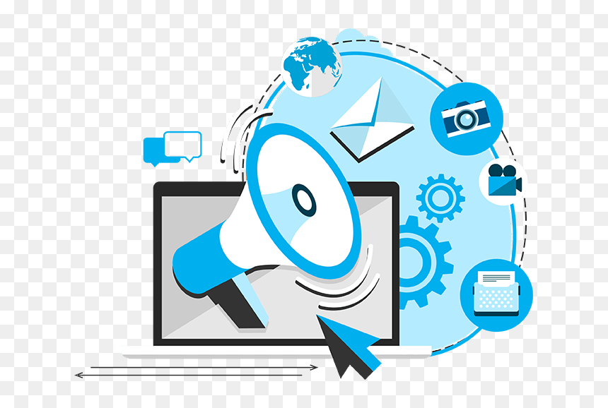 Online Digital Marketing - Digital Marketing Images Png, Transparent Png - digital marketing png images