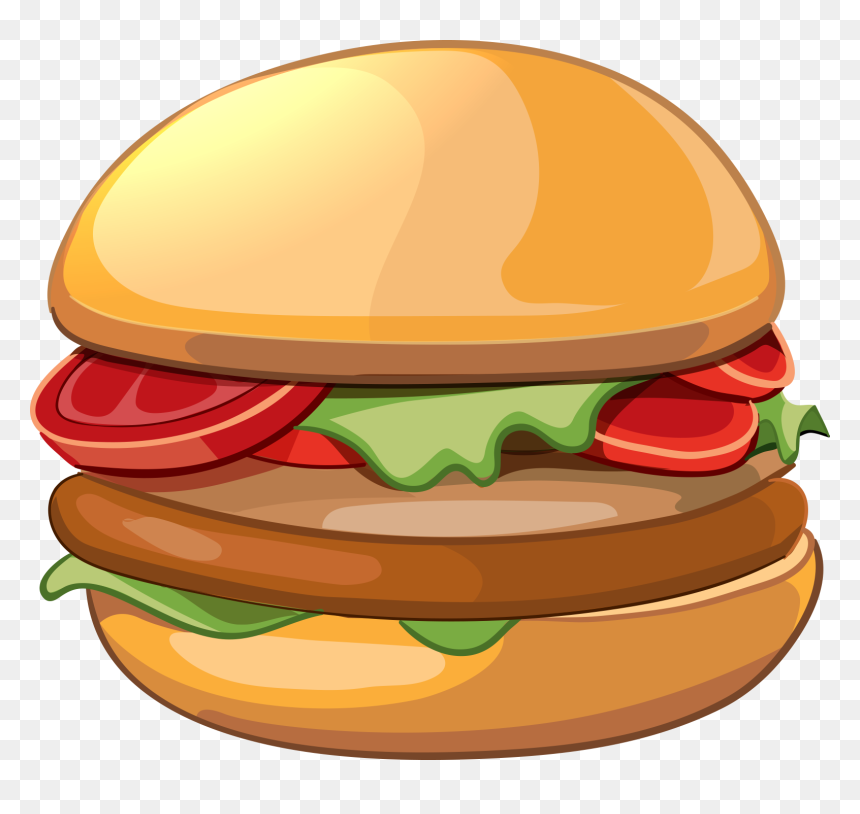 Cheeseburger Hamburger French Fries Illustration Veggie - Burger Illustration Png, Transparent Png - cheeseburger png