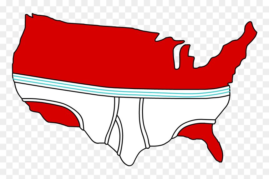 File - Usa Underwear - Png - United States In Underwear - United States In Underwear, Transparent Png - united states png