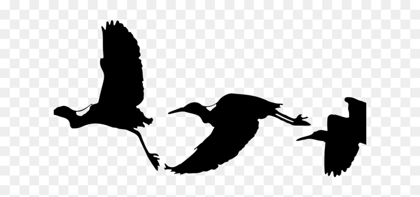 Bird Silhouette Cliparts - Birds Flying Silhouettes Png, Transparent Png - bird silhouette png