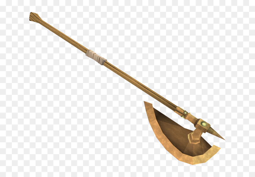Runescape Halberd Melee Weapon Spear - Copper Halberd, HD Png Download - spear png