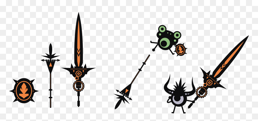 Kanogias Shield Greatsword - Patapon 3d, HD Png Download - spear png